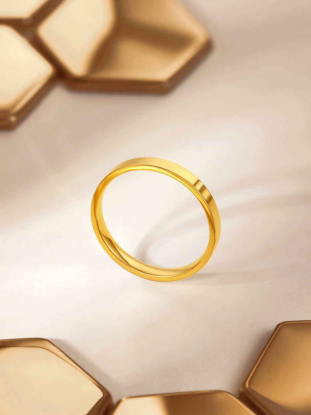 "Infinite·Hive" 24K Gold Ring 2.5-3.5g A0110765