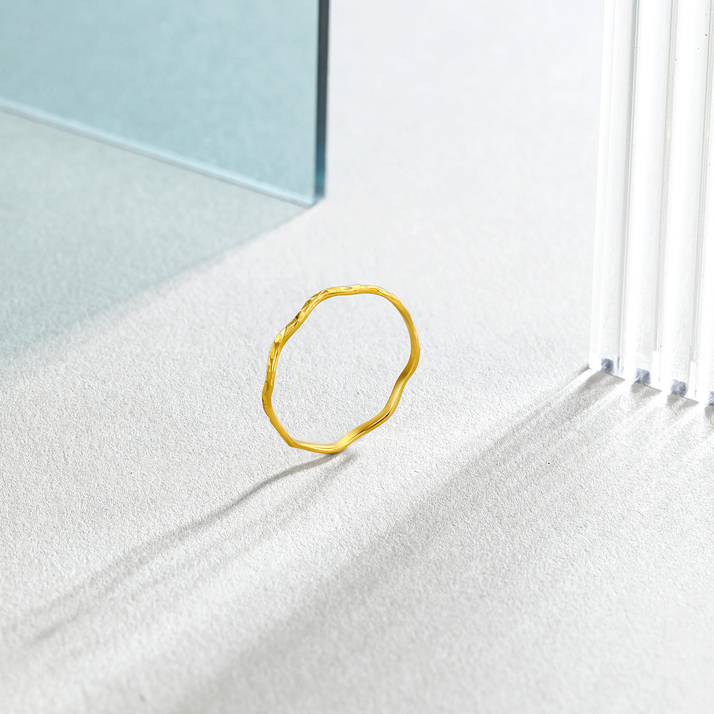 "Infinite" 24K Gold Ring 0.6-0.9g AW015681