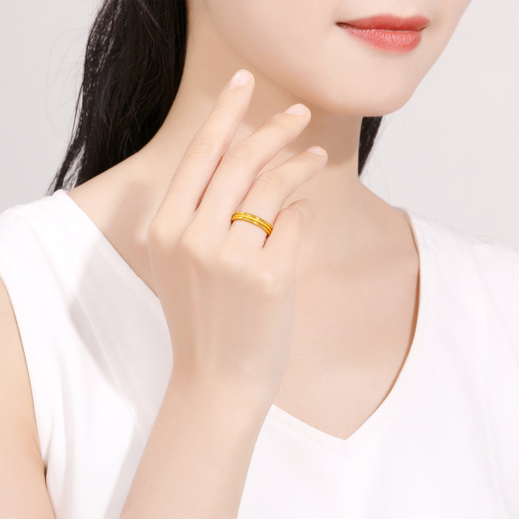 999 24K Gold Ring 1.2-1.6g AA015509