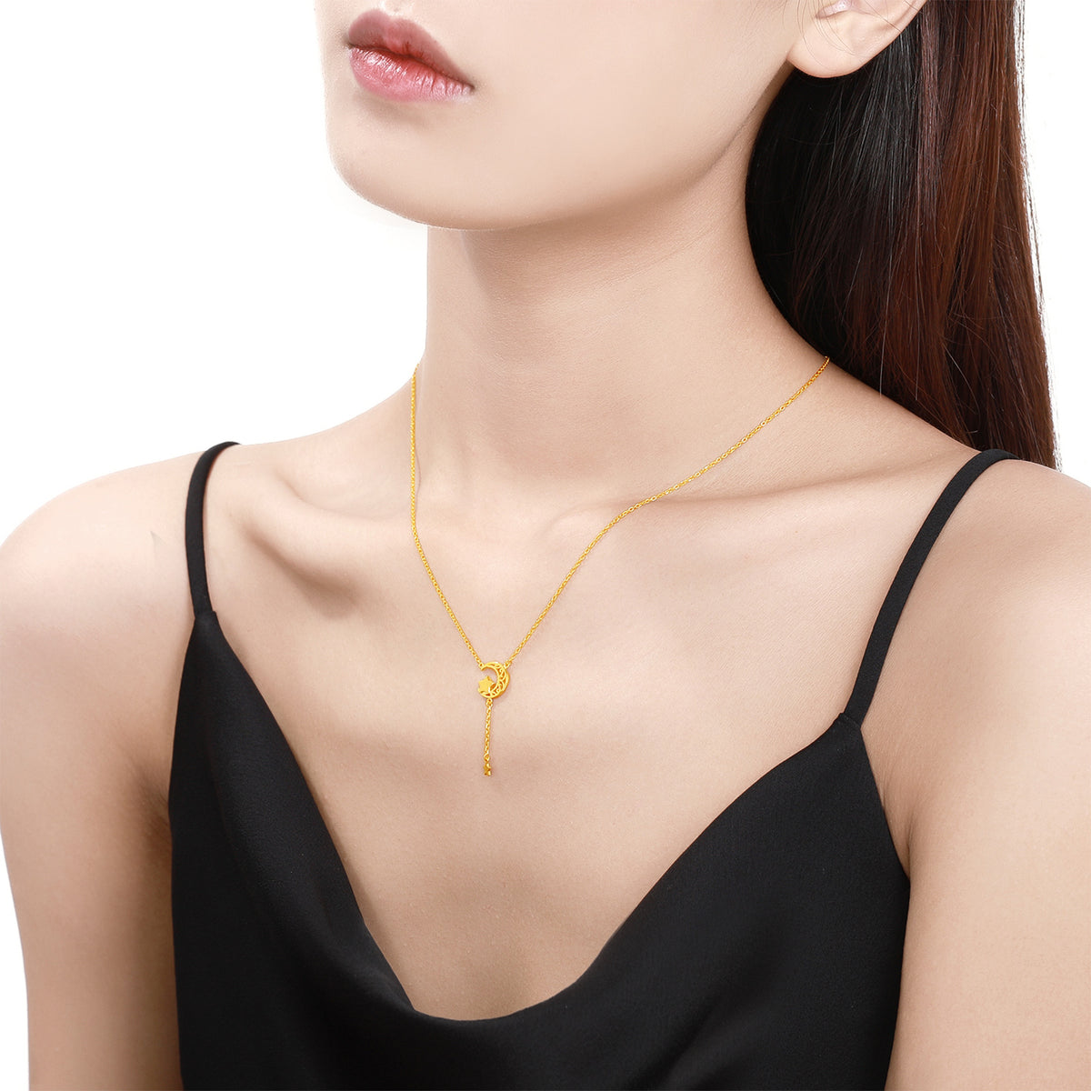 999 24K Gold Pendant Necklace Star 3.5-4g AA066589