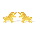 'Year of the Horse' 24K Gold Stud Earrings Horse 1.45-1.75g A0915548
