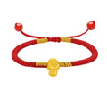 "Chinese Zodiac Snake" 24K Gold String Bracelet Snake 0.35-0.5g A1713121