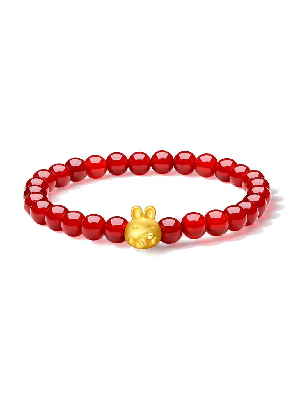 "Chinese Zodiac" 24K Gold Beaded Bracelet Agate 6-6.5mm Chinese Zodiac 0.4-0.6g