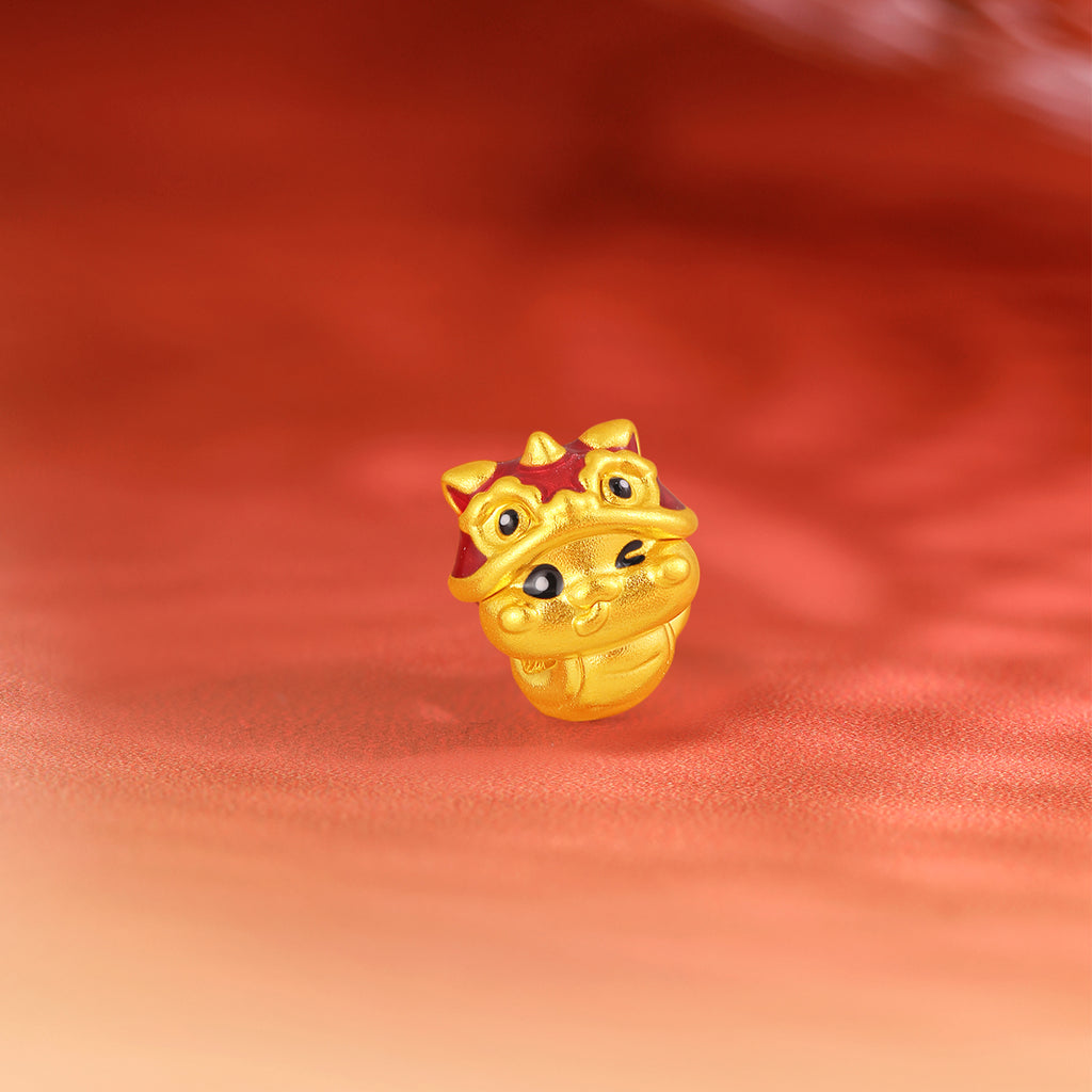 "Chinese Zodiac Snake" 24K Gold Beaded Bracelet Agate Snake 0.3-0.6g A1914865