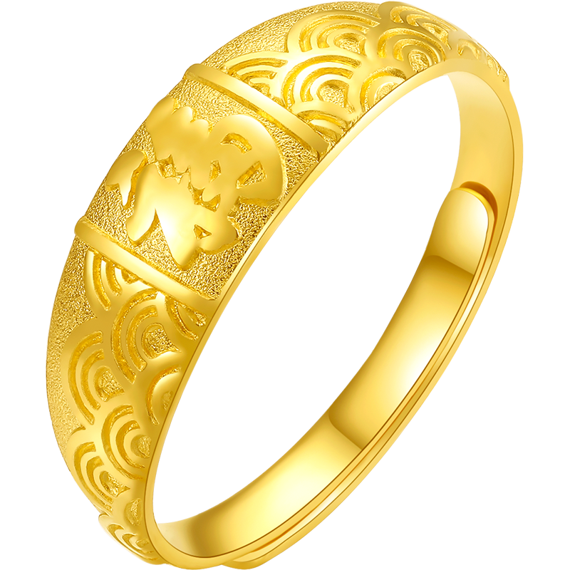 999 24K Gold Ring Fu 4.8-5.2g AA014044