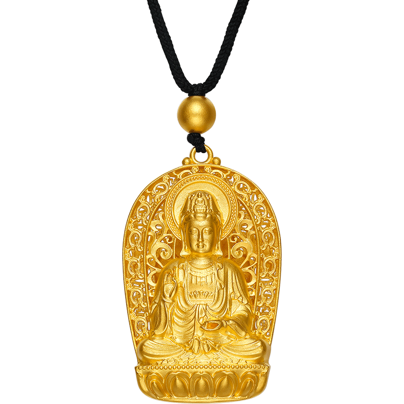 'Antiquity Gold' 999.9 24K Gold Pendant Necklace 28-29g AA043497