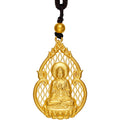 'Antiquity Gold' 999.9 24K Gold Pendant Necklace Buddha 5-5.5g AA043859