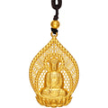 'Antiquity Gold' 999.9 24K Gold Pendant Necklace Buddha 6.3-6.8g AA043861