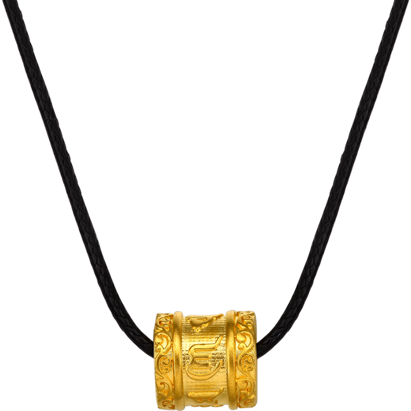 'Antiquity Gold' 999.9 24K Gold Pendant Necklace 17-18g AA044784