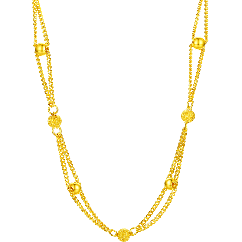 999 24K Gold Necklace 8.5-9.5g AA054087
