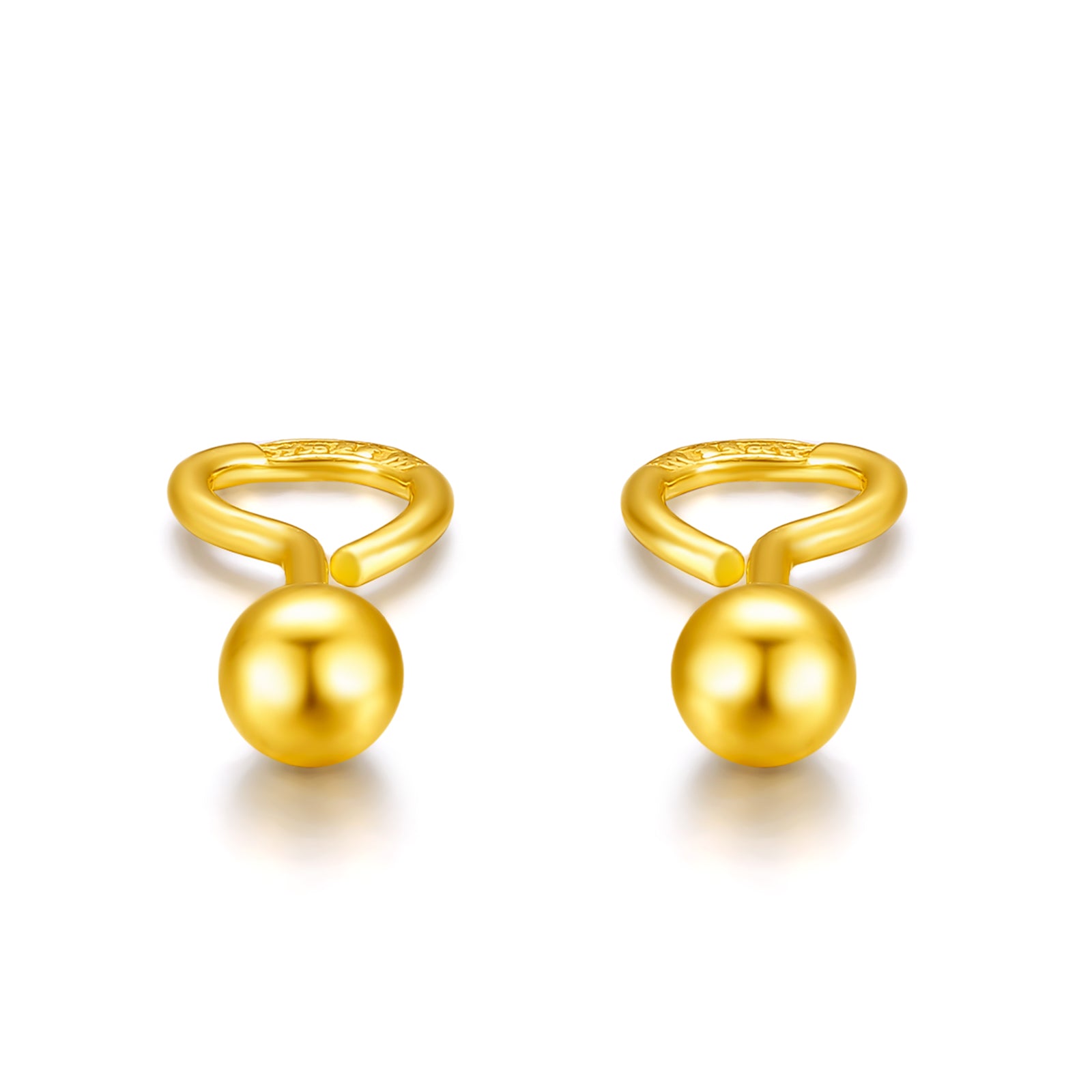 24K Gold Earrings 1.2-1.5g AA090924