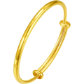 999 24K Gold Bangle Bracelet 6.5-7.5g AA107525