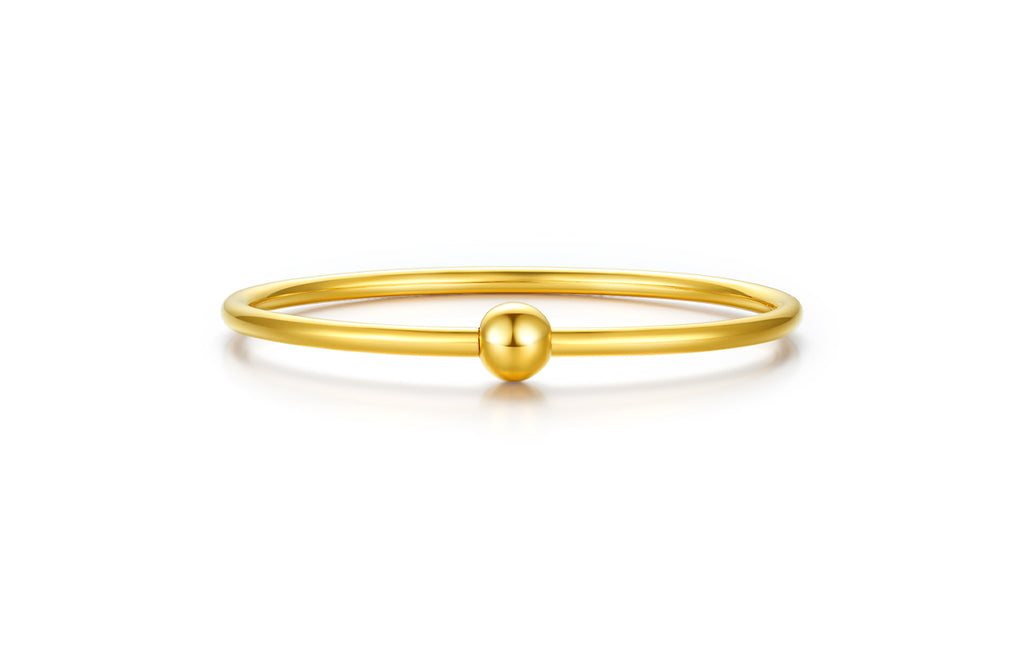 999 24K Gold Bangle Bracelet 10.5-11.5g AB107520
