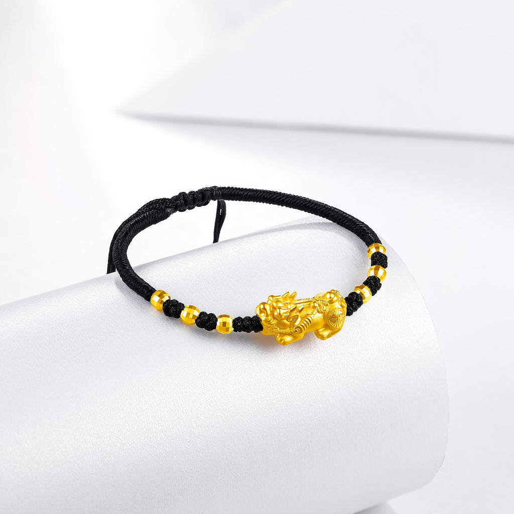   24K Gold String Bracelet              Pixiu 1.5-1.8g AD171329