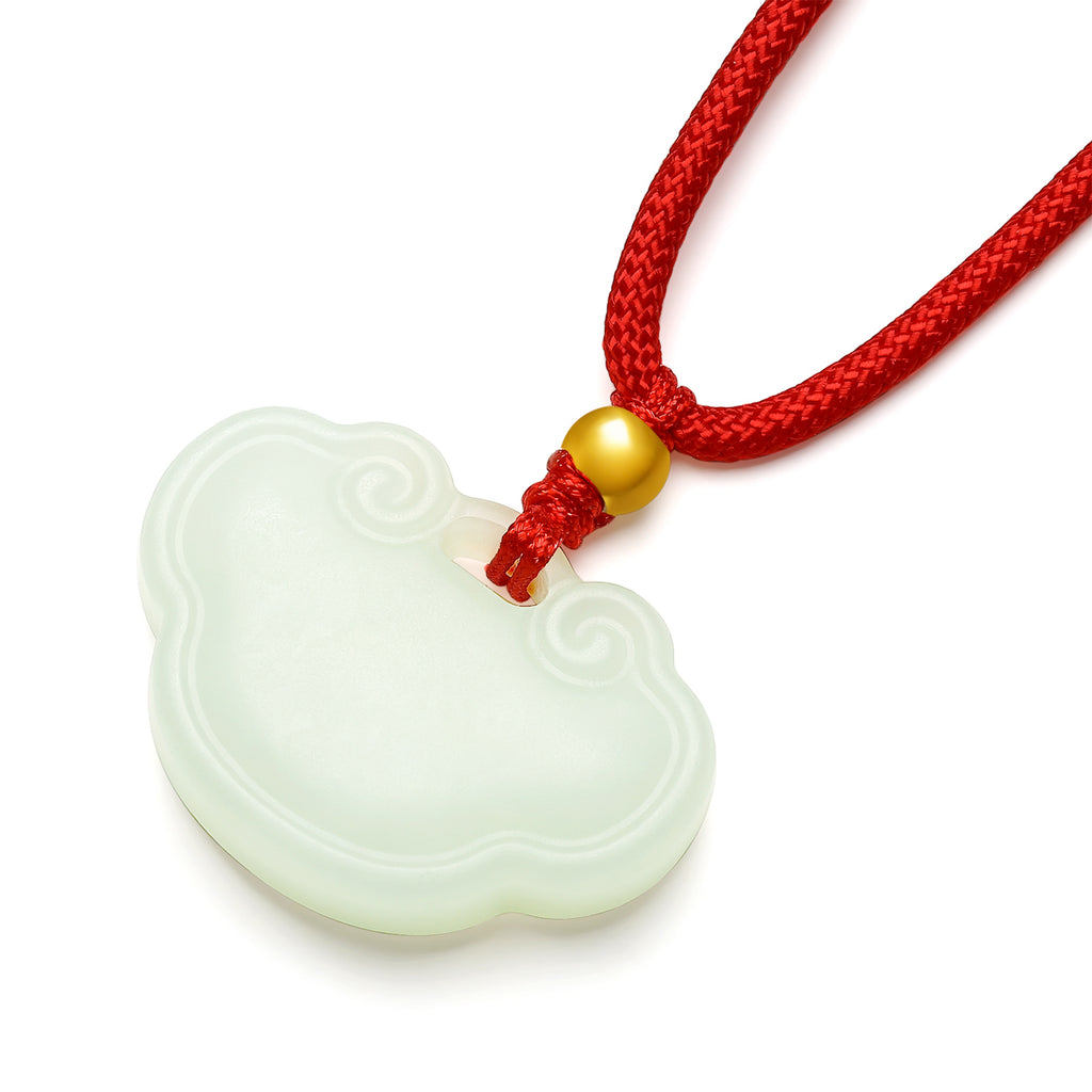 999.9 24K Gold Pendant Necklace Heitian Jade 0.09-0.11g Ruyi 如意 Y048707