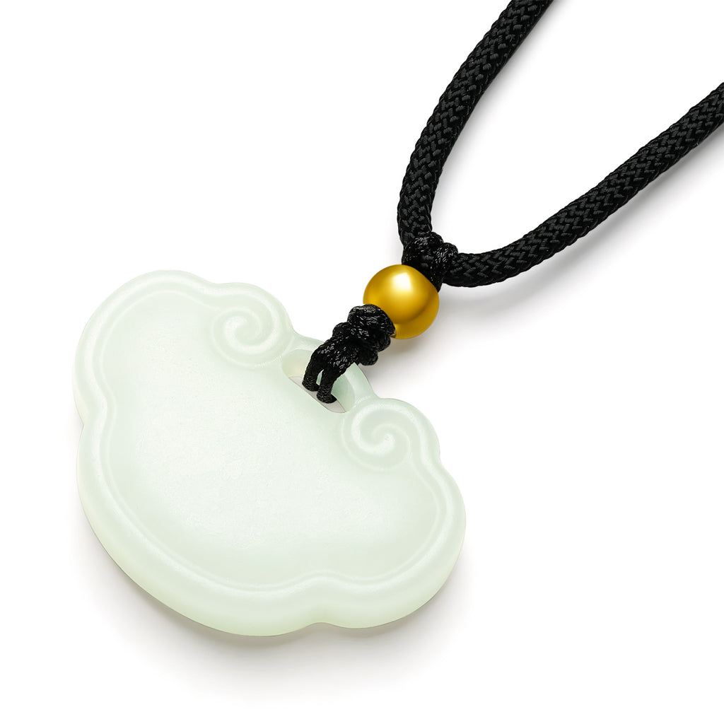 999.9 24K Gold Pendant Necklace Heitian Jade 0.09-0.11g Ruyi 如意 Y048706
