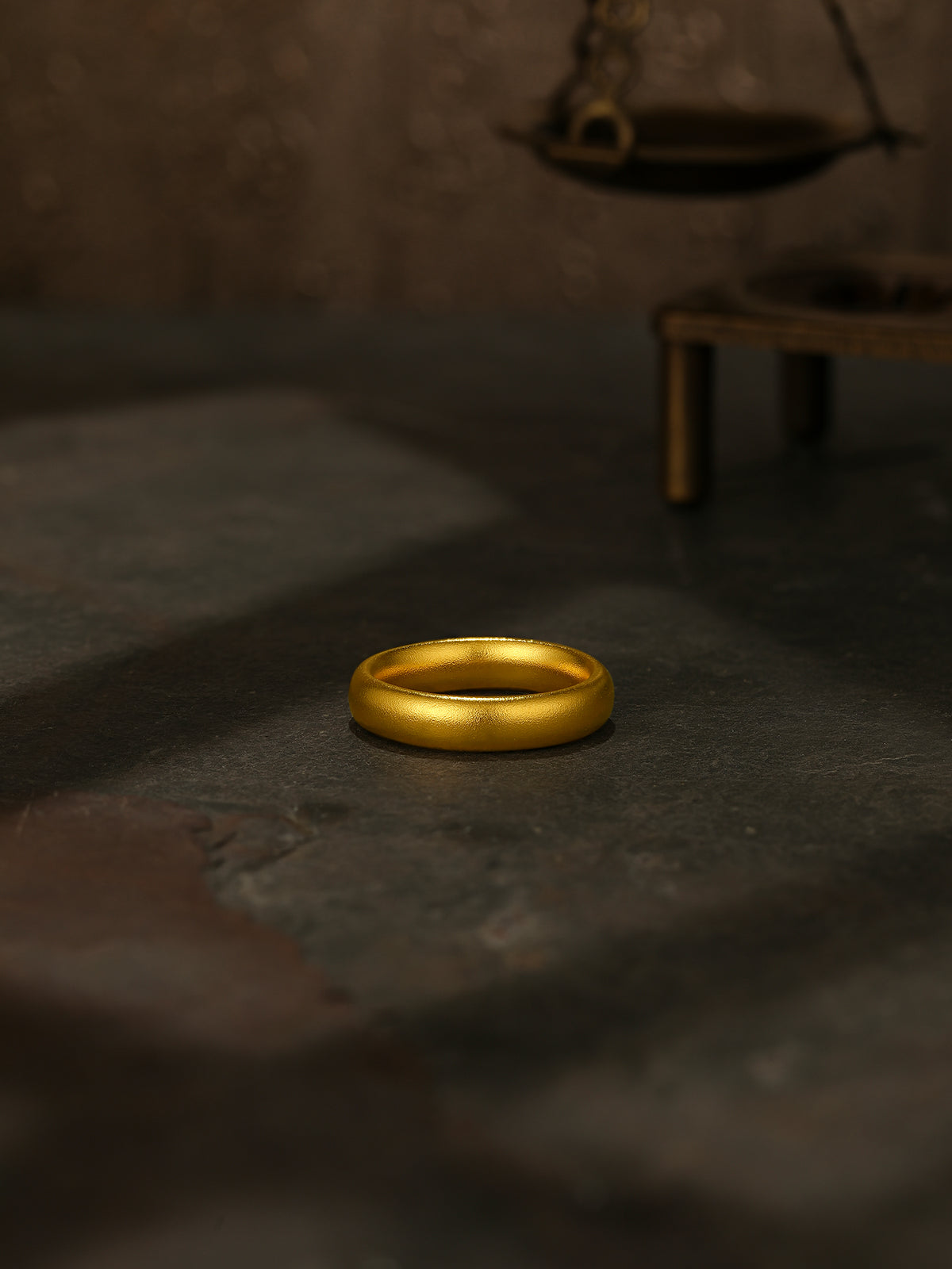 "Antiquity Gold" 999 24K Gold Ring 13-15g AA013263