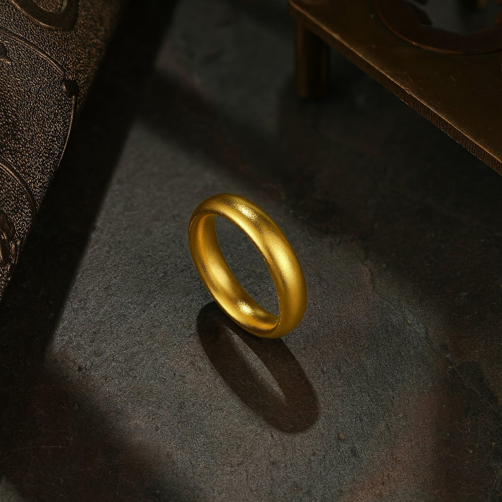"Antiquity Gold" 999 24K Gold Ring 11-13g AA013262