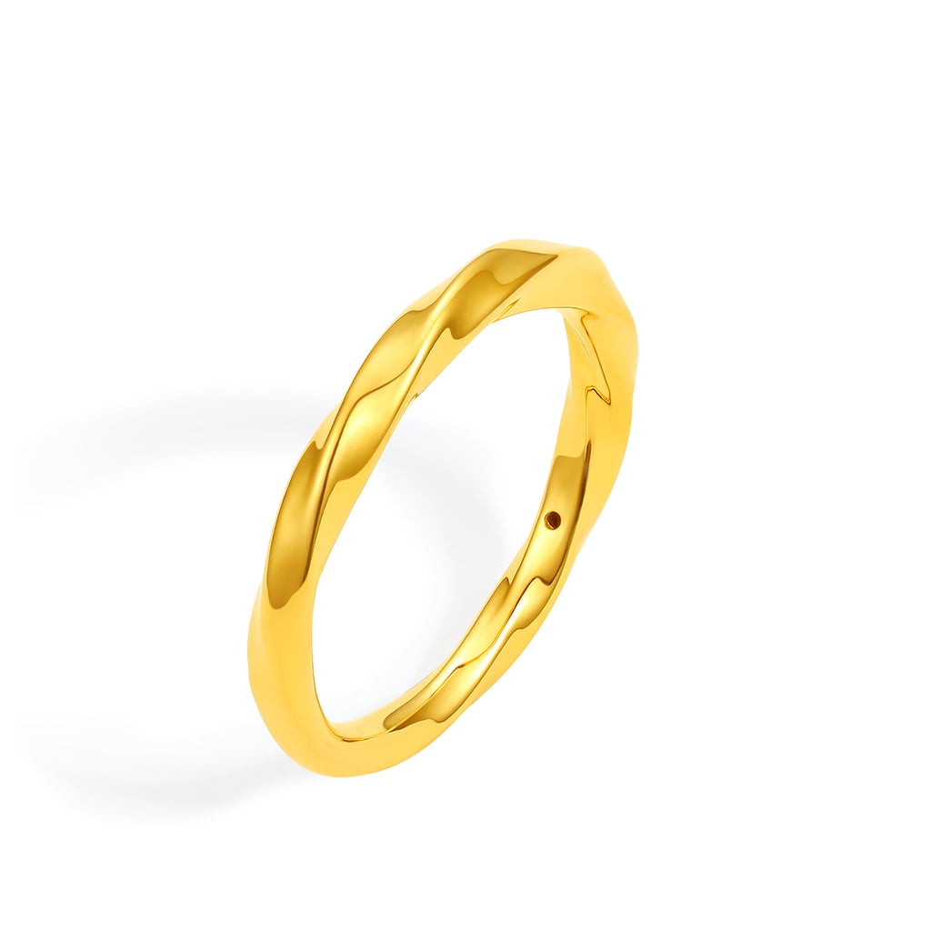 Wuji Gold Series 24K Gold Mobius Ring 1.08-1.48g A019631