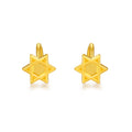 999 24K Gold Earrings Star 1.5-2g AA096619