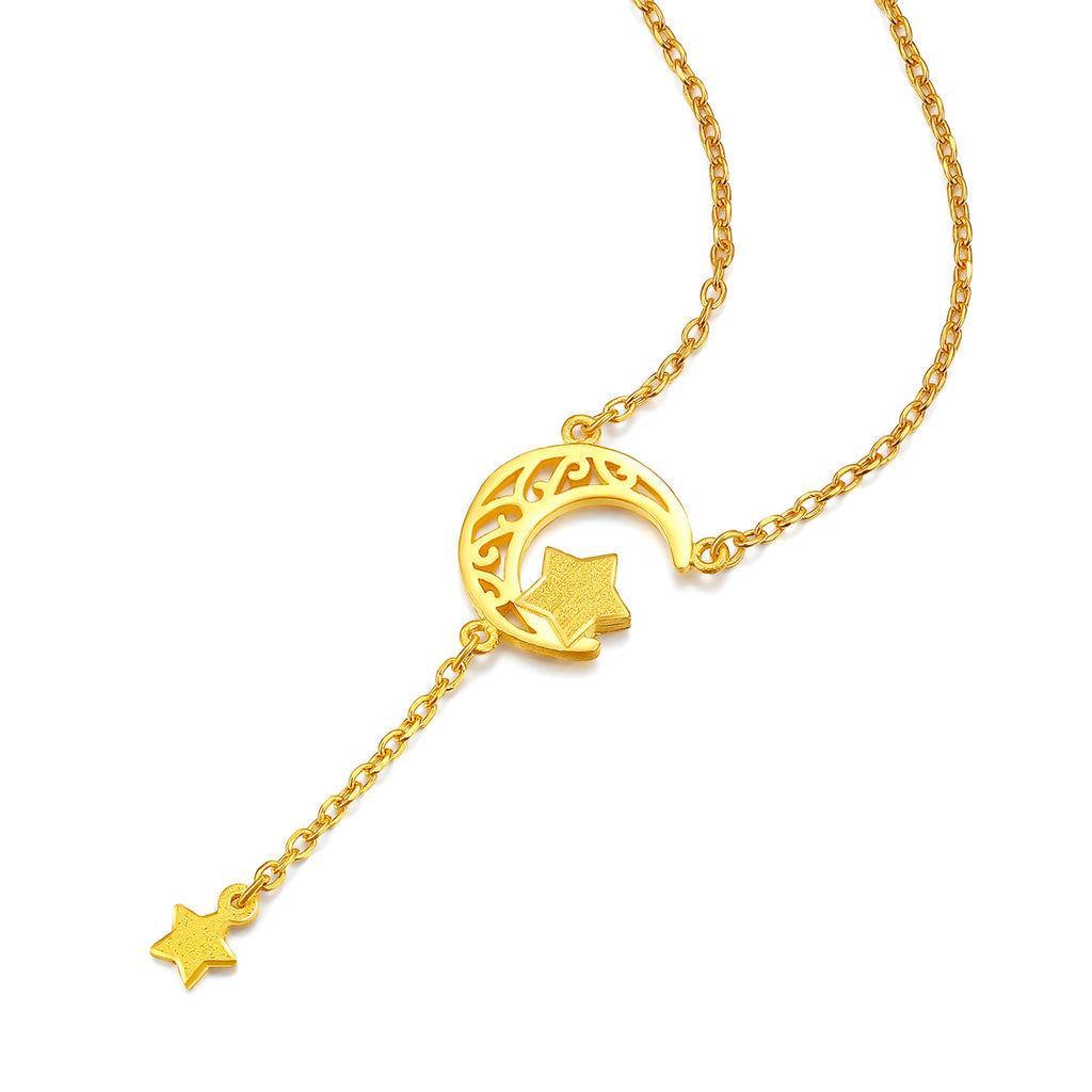 999 24K Gold Pendant Necklace Star 3.5-4g AA066589