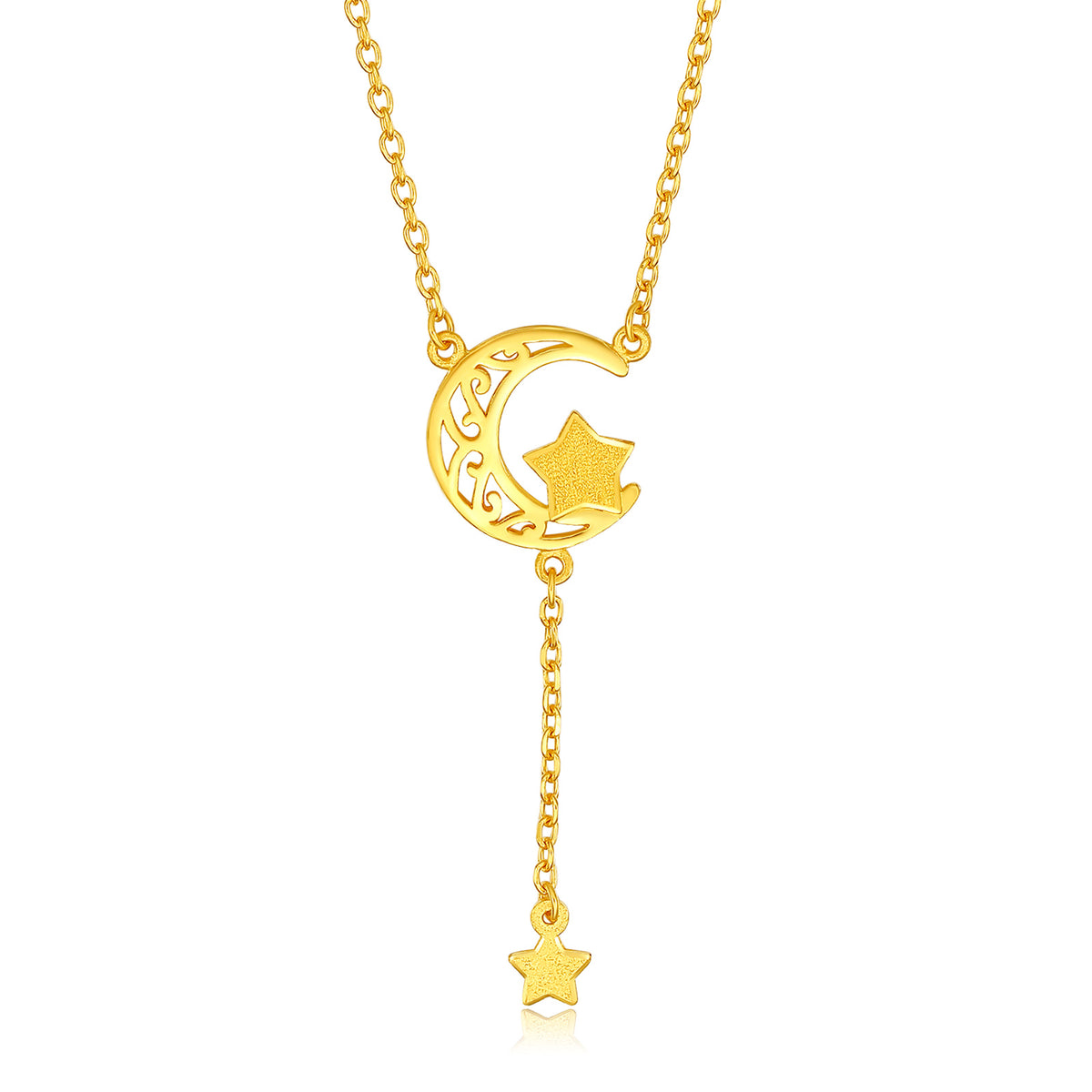 999 24K Gold Pendant Necklace Star 3.5-4g AA066589