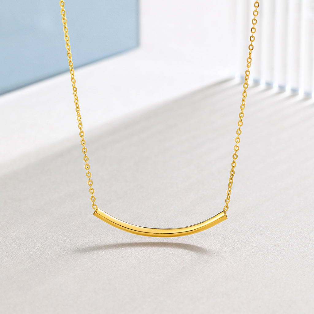 "infinite" 24K Gold Pendant Necklace 2.6-2.9g A069740