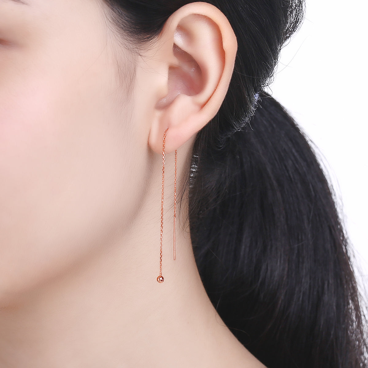 18K Rose Gold Earrings 0.6-0.8g KI091457