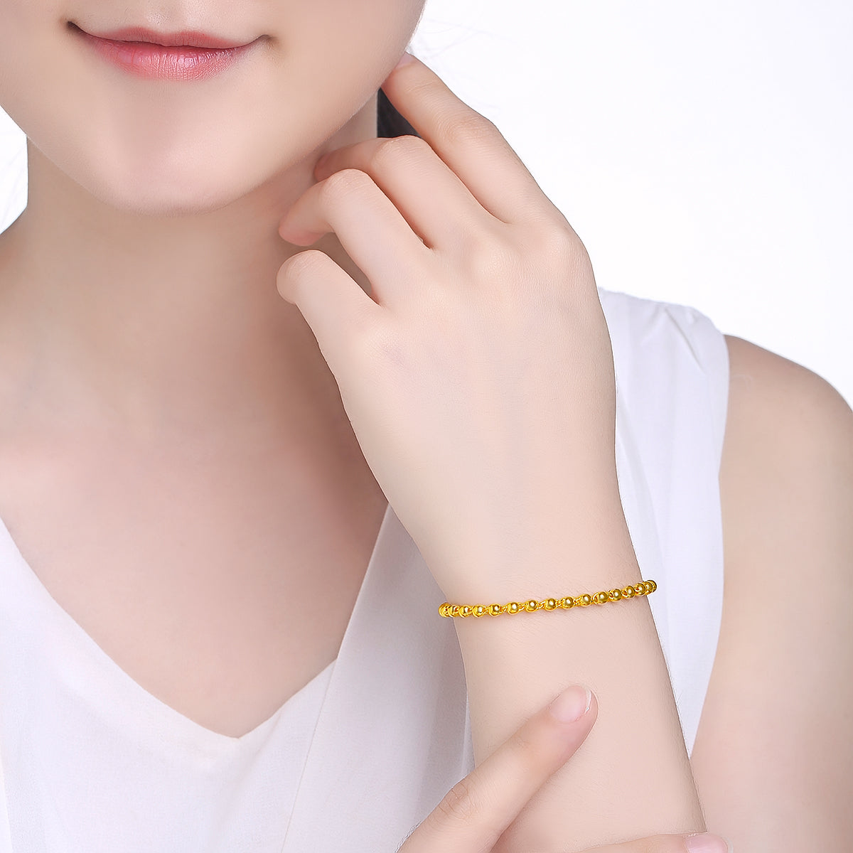 999 24K Gold Chain Bracelet 5.7-6.2g AA071295