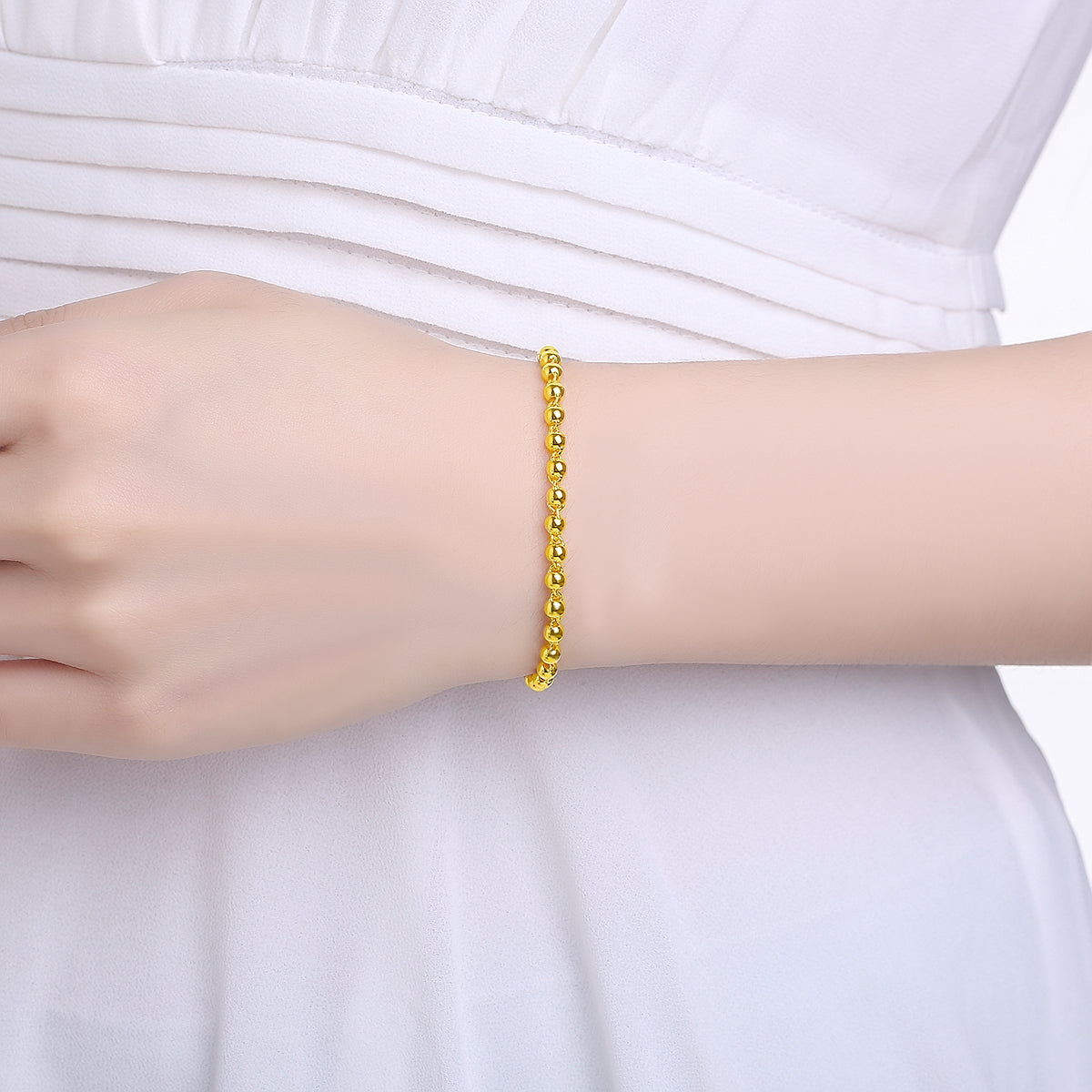 999 24K Gold Chain Bracelet 5.7-6.2g AA071295