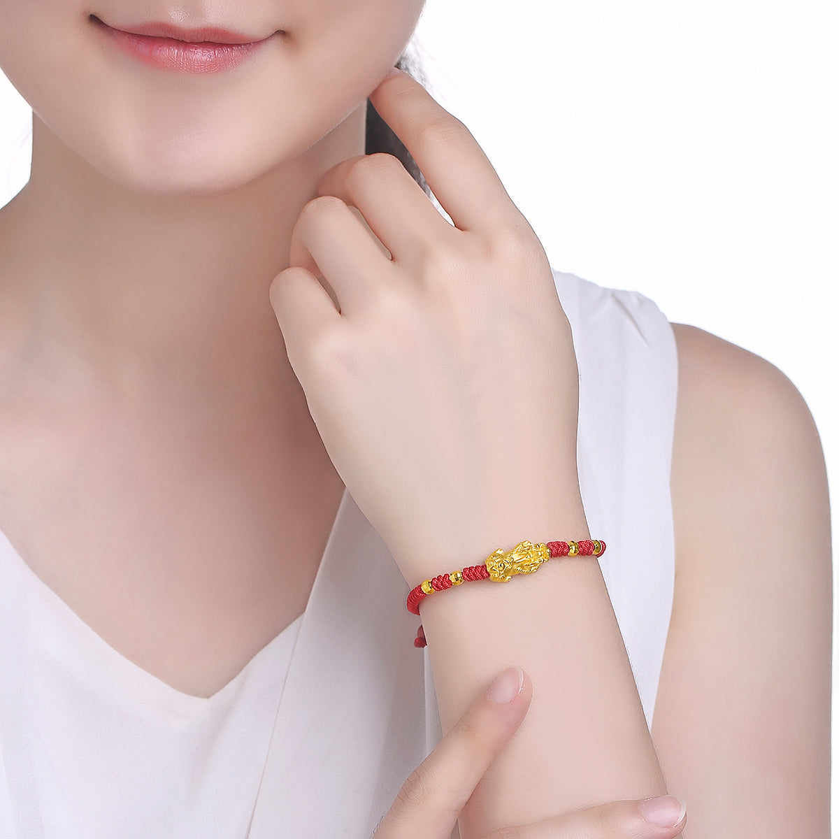   24K Gold String Bracelet              Pixiu 1.3-1.5g AD171270