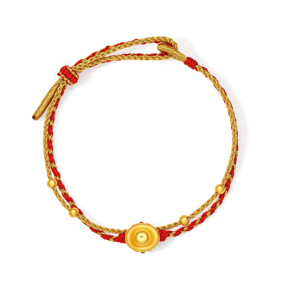 24K Gold String Bracelet Ingot 0.5-0.8g A1734777
