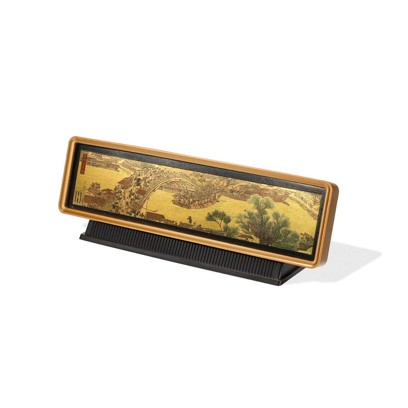 "Chinese Culture Collection - Dan Qing" 999 24K Gold Ornament Along the River During the Qingming Festival 0.01g A1536246