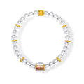 "Jiuhua Mountain" 24K Gold Crystal Bracelet 8.1-10.2g J1935605