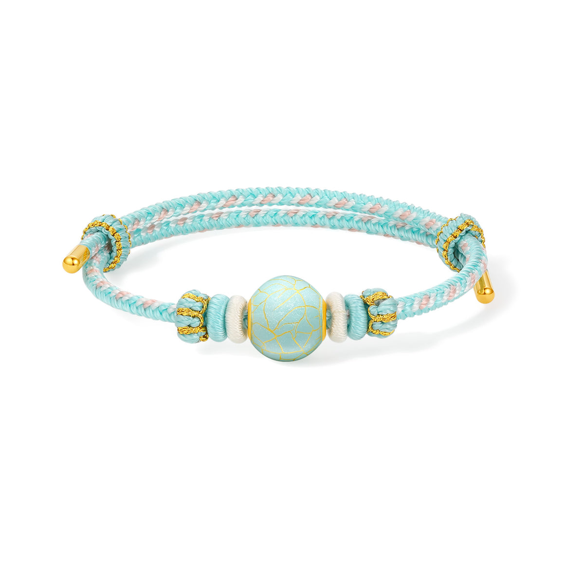 "Chinese Culture Collection - Ru Ware" 999 24K Gold String Bracelet String Bracelet Round 0.8-1g A1750029