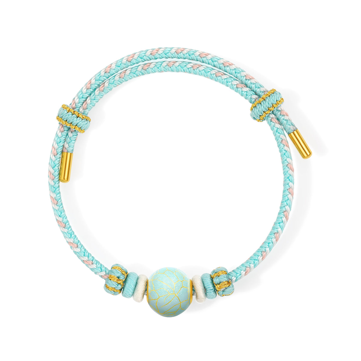 "Chinese Culture Collection - Ru Ware" 999 24K Gold String Bracelet String Bracelet Round 0.8-1g A1750029