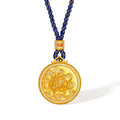 "Chinese Culture Collection - Dan Qing" 24K Gold Pendant Braided Rope Diamond 0.0018ct Along the River During the Qingming Festival 24.8-28.8g W0436580