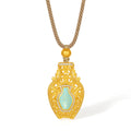 「中華文化瑰寶 - 汝窯」24K金鑽石吊墜 0.005ct 0.003ct 8.2-10.2g W0448069