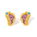 "Chinese Culture Collection - Dan Qing" 24K Gold Earrings Diamond 0.01ct Butterfly 5.4-7.4g W0936610