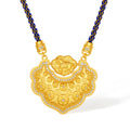 "Chinese Culture Collection - Dan Qing" 999 24K Gold pendant String Bracelet Diamond 0.0038ct Ruby 0.003ct Ruyi 32-37g W0449938