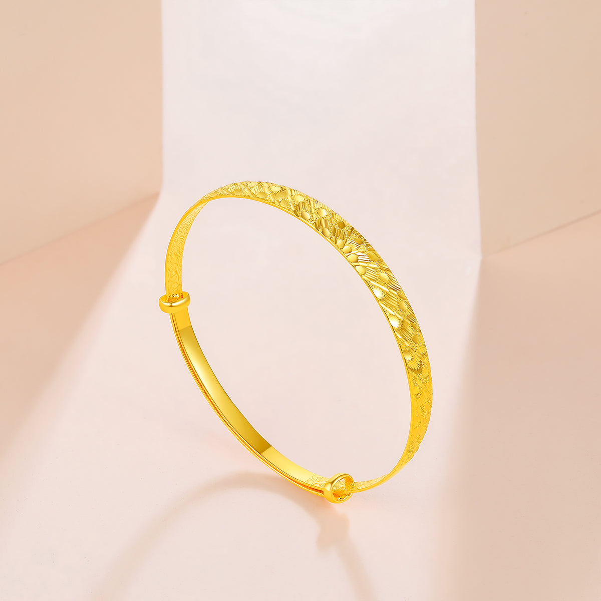 999 24K Gold Bangle Bracelet 16-18g AB102324