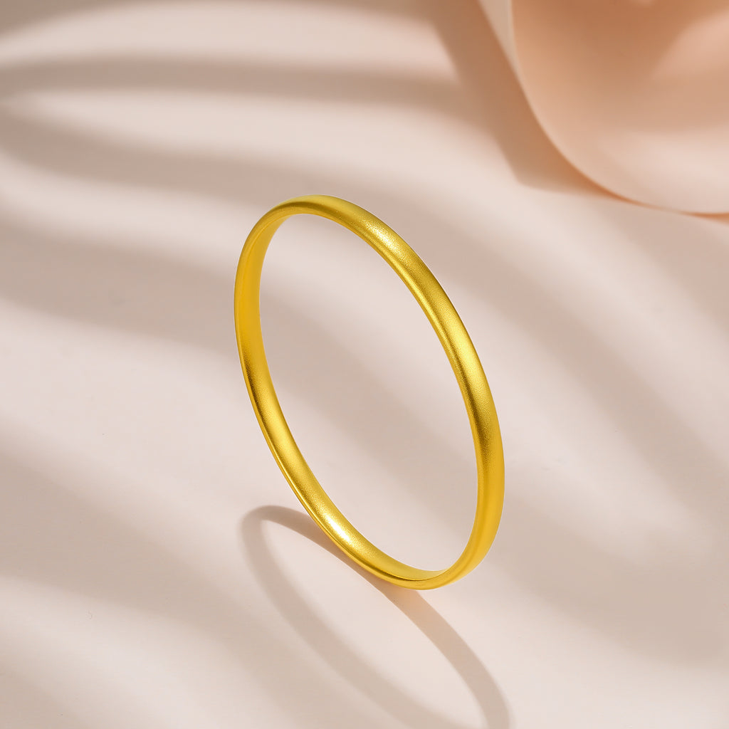 999 24K Gold Bangle Bracelet 10-12g AB107468