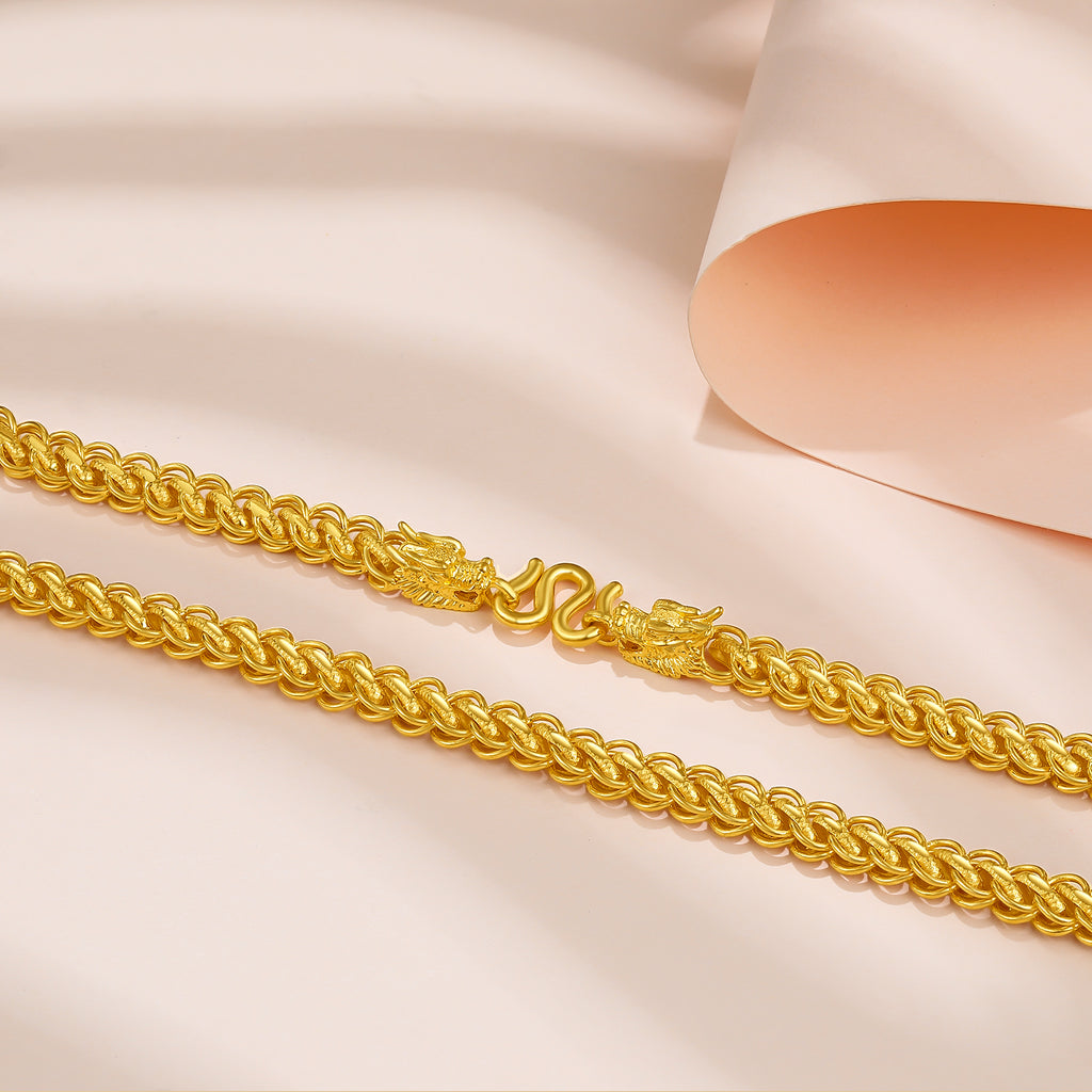 999 24K Gold Necklace 45-55g AA057535