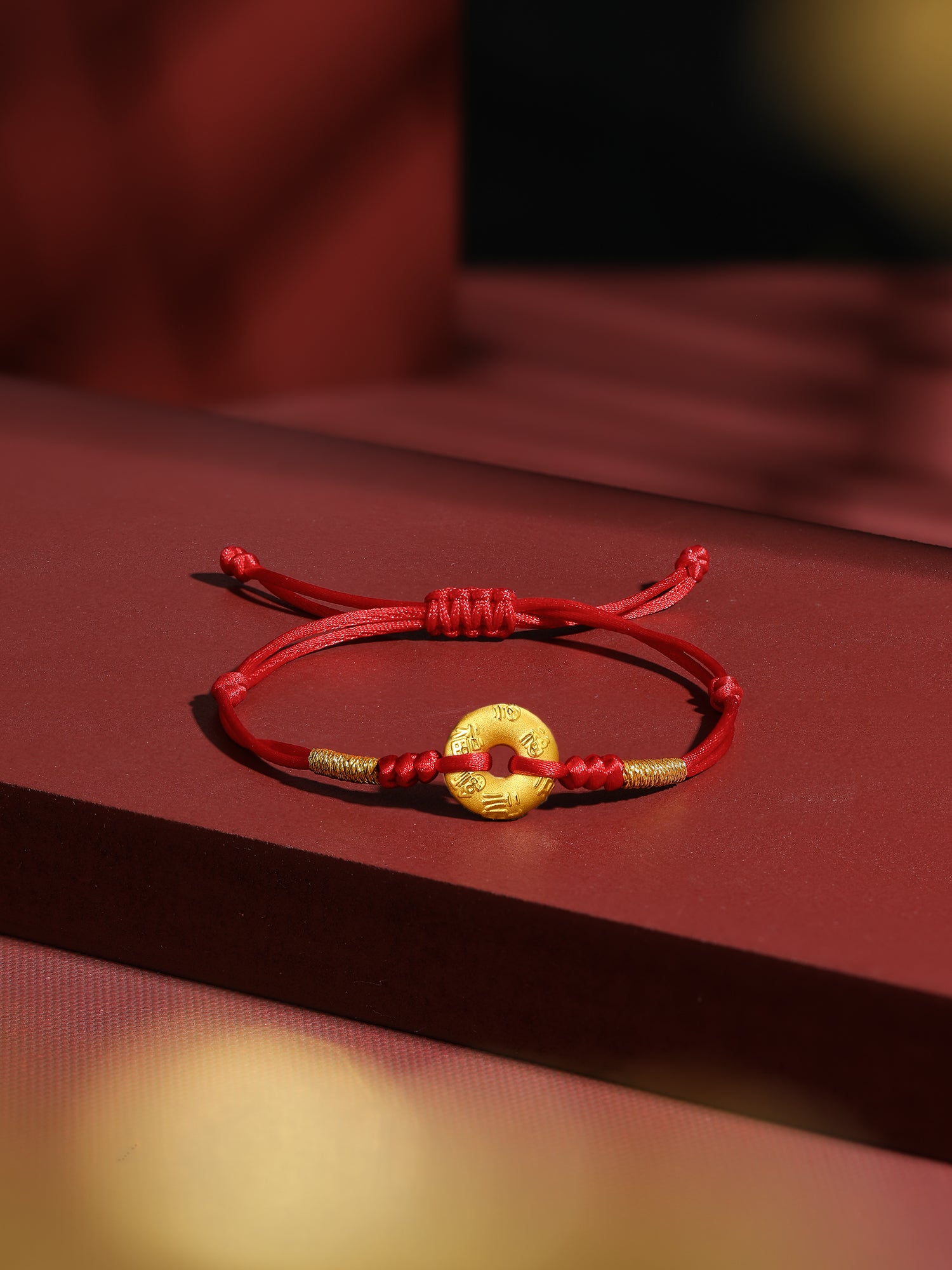 24K Gold String Bracelet 0.9-1.2g A1710236