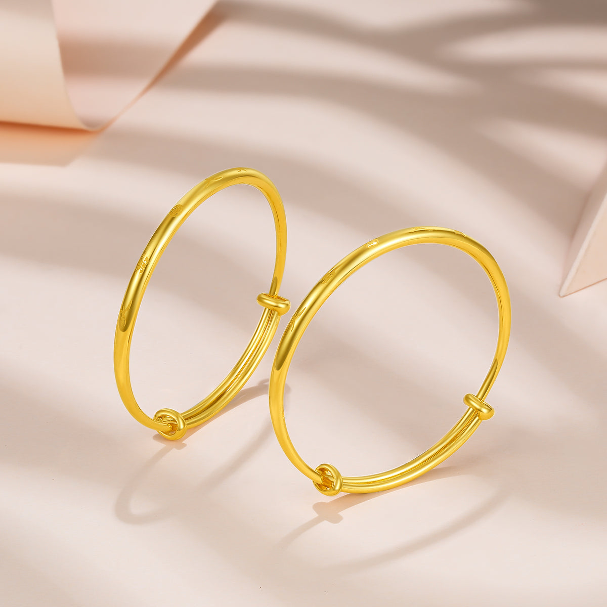999 24K Gold Bangle Bracelet 6.5-7.5g AA107525