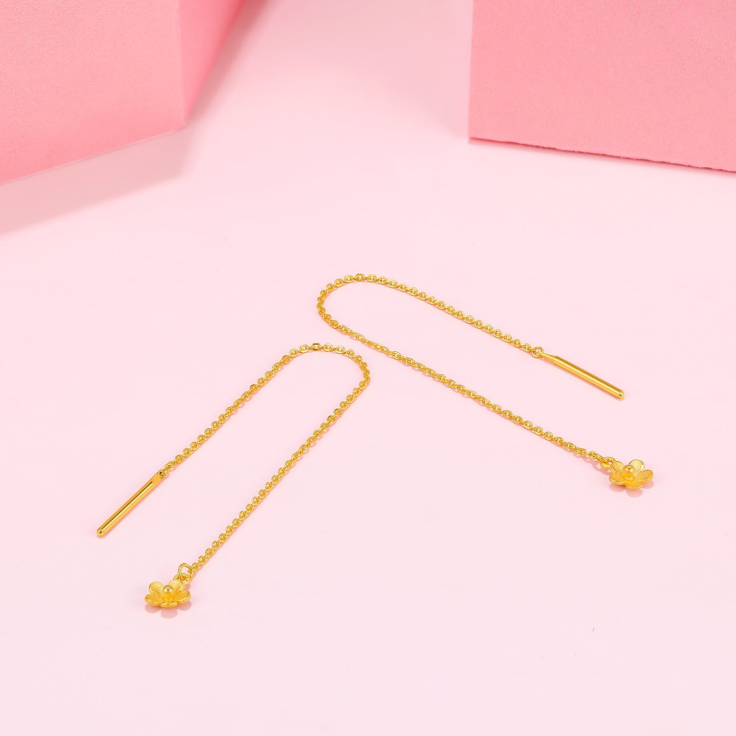  999 24K Gold Earrings              Flower 0.9-1.5g AB097872