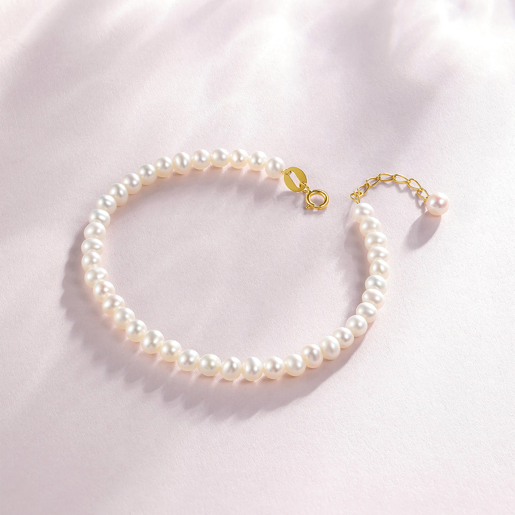 18K金鍊手鍊，珍珠，0.22-0.25克，貨號X078933