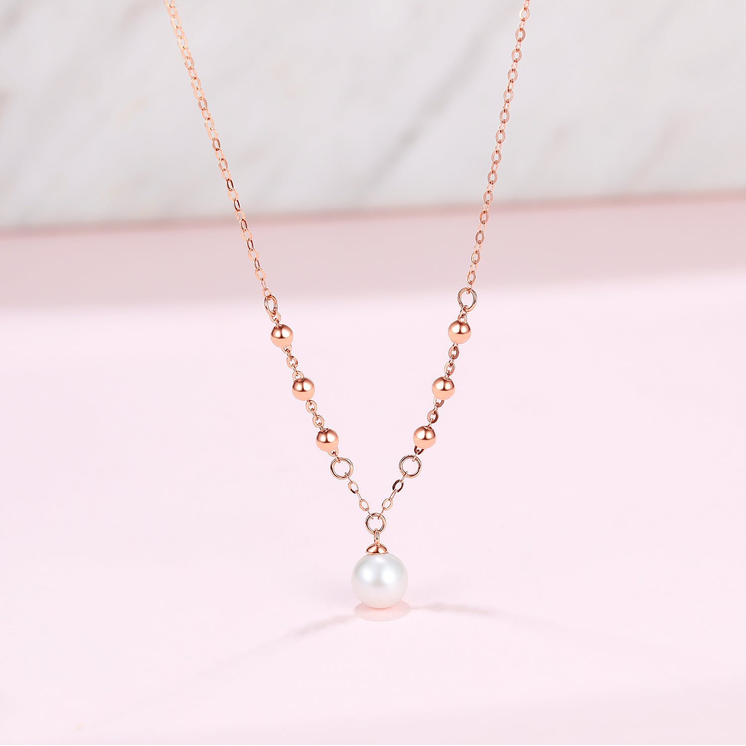 18K Gold Pendant Necklace Pearl 0.75-1.05g X067998