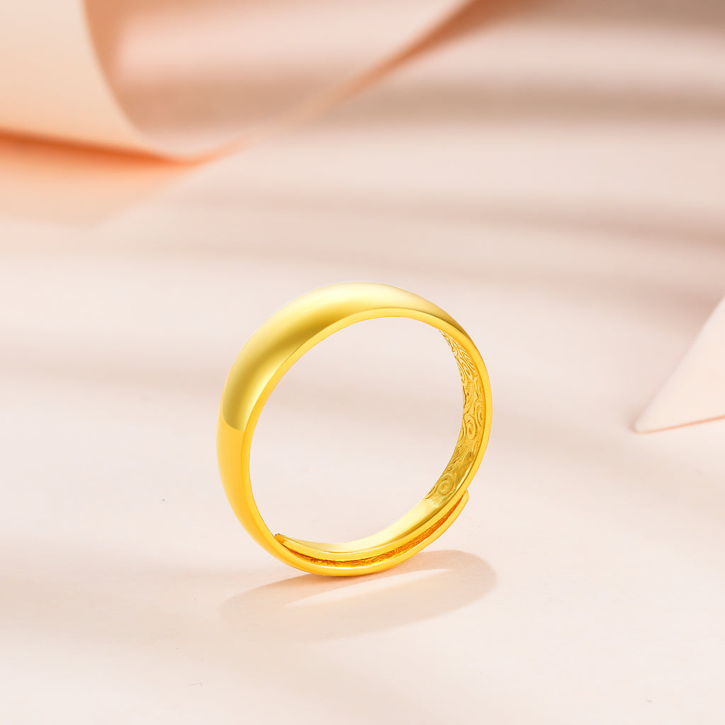999 24K Gold Ring 4.2-4.7g AA016747