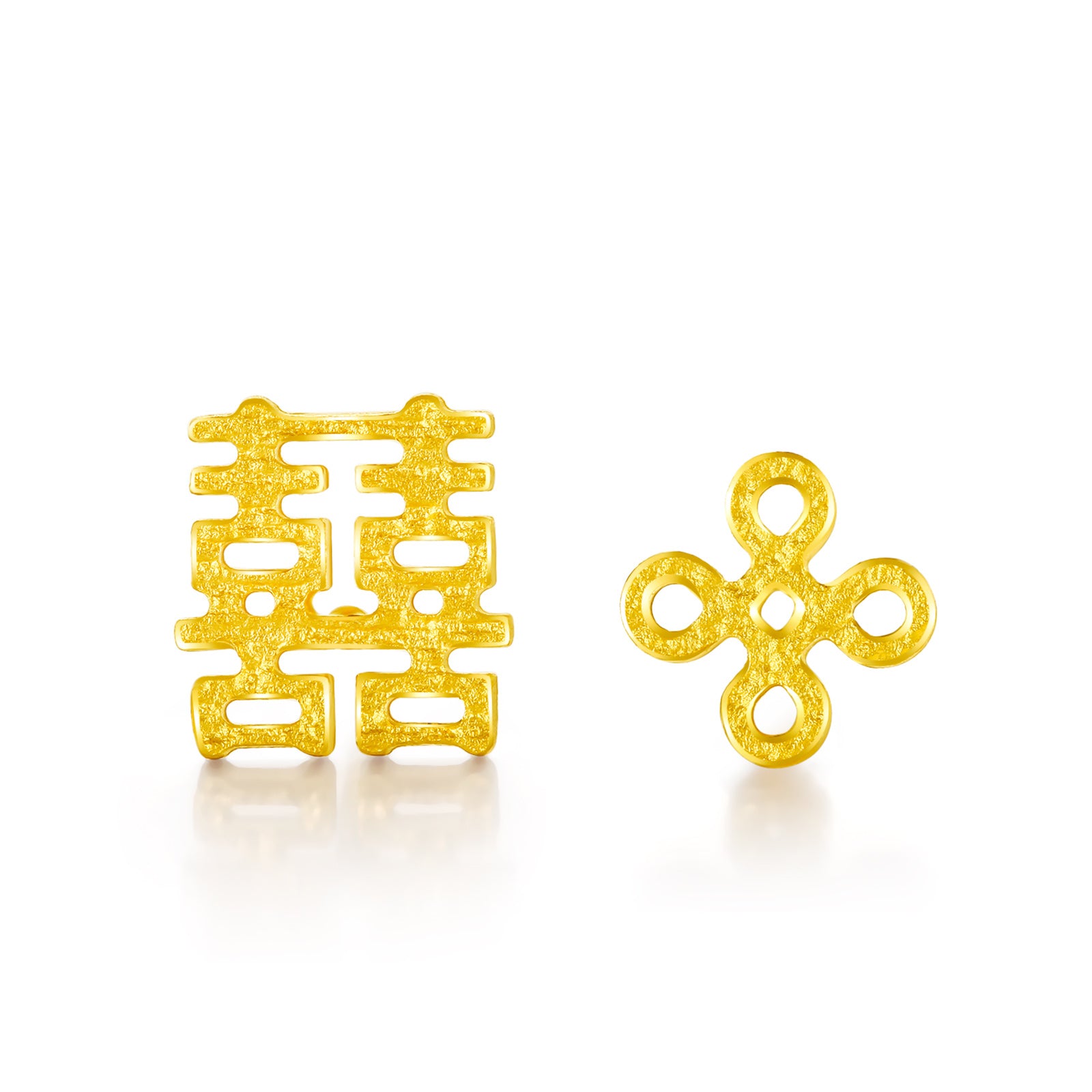 999 24K Gold Earrings 1.1-1.4g AA094686